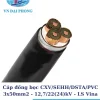 Cáp đồng bọc LS Vina CXV/SEHH/DSTA/PVC 3x50mm2 - 12,7/22(24)kV